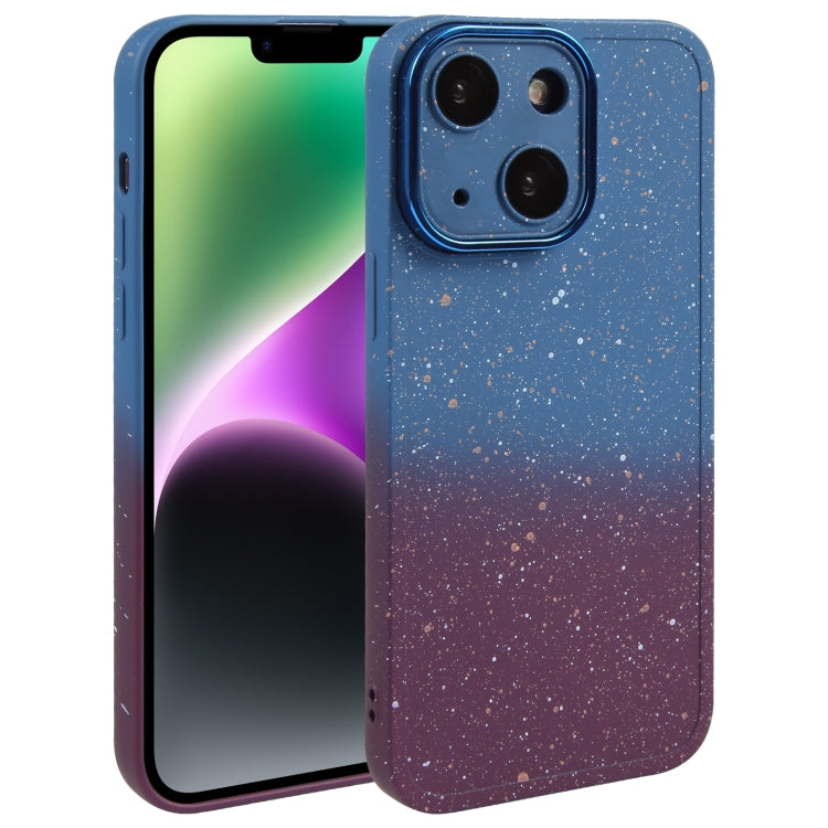 Gradient Starry Silicone Phone Case with Lens Film, For iPhone 14 Plus, For iPhone 15 Pro Max, For iPhone 14, For iPhone 15 Pro, For iPhone 15 Plus, For iPhone 14 Pro, For iPhone 15, For iPhone 14 Pro Max
