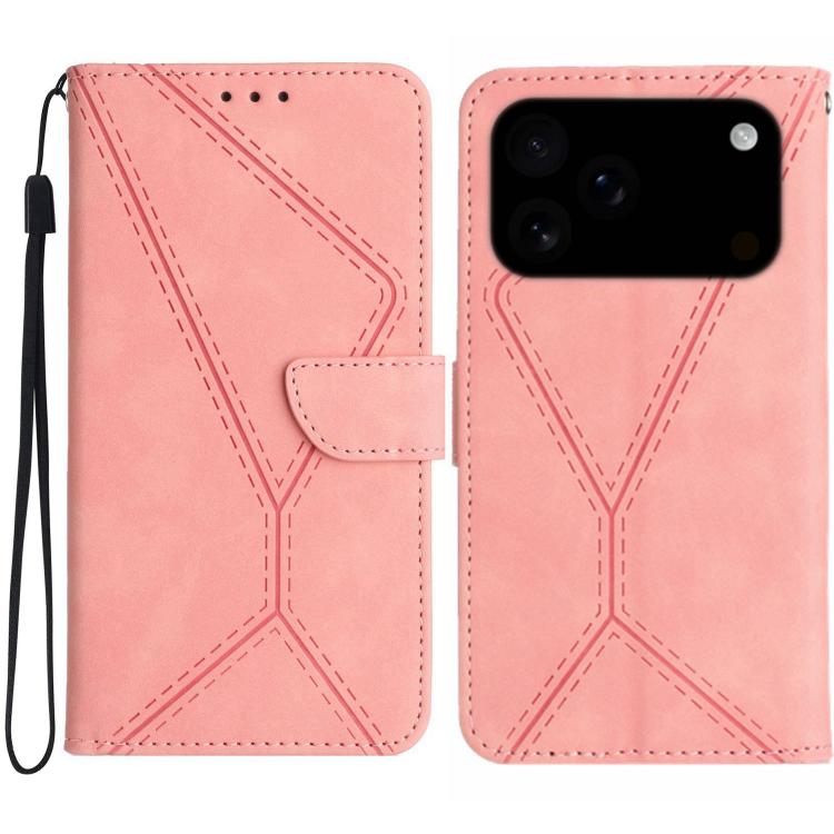 جراب هاتف جلدي منقوش بخياطة، مناسب لأجهزة iPhone 16 Pro Max وiPhone 16 Pro وiPhone 16 Plus وiPhone 16 وiPhone 16e وiPhone 15 Pro Max وiPhone 15 Pro وiPhone 15 Plus