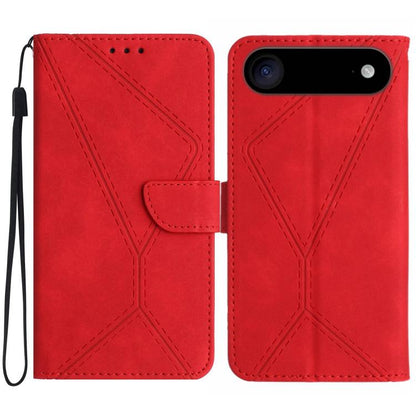 جراب هاتف جلدي منقوش بخياطة، مناسب لأجهزة iPhone 16 Pro Max وiPhone 16 Pro وiPhone 16 Plus وiPhone 16 وiPhone 16e وiPhone 15 Pro Max وiPhone 15 Pro وiPhone 15 Plus