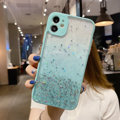 Starry Gradient Glitter Powder TPU Phone Case, For iPhone 12, For iPhone 12 Pro Max, For iPhone 12 Pro, For iPhone 12 mini, For iPhone 11 Pro Max, For iPhone 11, For iPhone 11 Pro, For iPhone XS / X