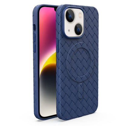جراب هاتف مغناطيسي تبريد ماج سيف بنمط منسوج، مناسب لأجهزة iPhone 14 وiPhone 14 Pro وiPhone 14 Pro Max وiPhone 13 Pro Max وiPhone 13 Pro وiPhone 13