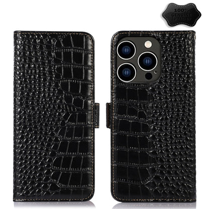 Crocodile Top Layer Cowhide Leather Phone Case, For iPhone 17 Pro Max, For iPhone 17 Pro, For iPhone 17, For iPhone 17 Air, For iPhone 16e, For iPhone 16 Pro Max, For iPhone 16 Pro, For iPhone 16 Plus, For iPhone 16, For iPhone 15 Pro Max��������������...