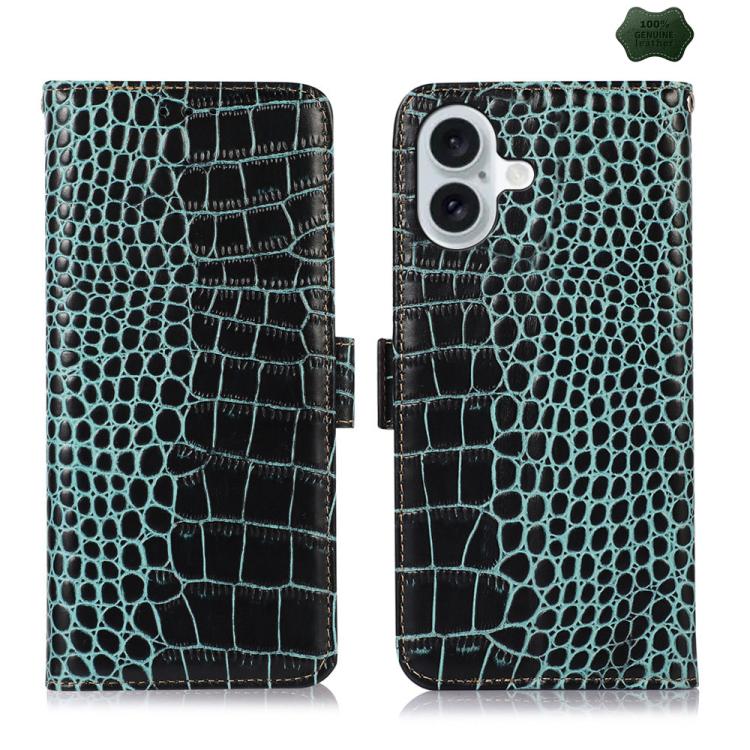 Crocodile Top Layer Cowhide Leather Phone Case, For iPhone 17 Pro Max, For iPhone 17 Pro, For iPhone 17, For iPhone 17 Air, For iPhone 16e, For iPhone 16 Pro Max, For iPhone 16 Pro, For iPhone 16 Plus, For iPhone 16, For iPhone 15 Pro Max��������������...