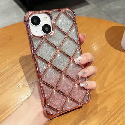 3D Diamond Lattice Laser Engraving Glitter Paper Phone Case, For iPhone 14 / 13, For iPhone 15 Pro Max, For iPhone 14 Pro, For iPhone 15 Pro, For iPhone 14 Pro Max, For iPhone 13 Pro Max, For iPhone 15, For iPhone 13 Pro
