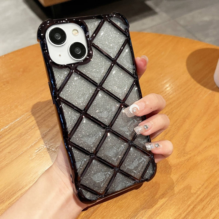 3D Diamond Lattice Laser Engraving Glitter Paper Phone Case, For iPhone 14 / 13, For iPhone 15 Pro Max, For iPhone 14 Pro, For iPhone 15 Pro, For iPhone 14 Pro Max, For iPhone 13 Pro Max, For iPhone 15, For iPhone 13 Pro
