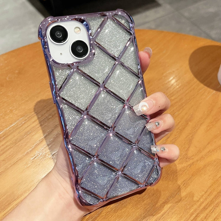 3D Diamond Lattice Laser Engraving Glitter Paper Phone Case, For iPhone 14 / 13, For iPhone 15 Pro Max, For iPhone 14 Pro, For iPhone 15 Pro, For iPhone 14 Pro Max, For iPhone 13 Pro Max, For iPhone 15, For iPhone 13 Pro