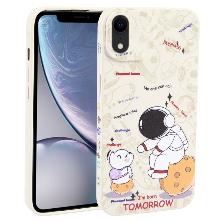 Astronaut Pattern Frosted TPU Phone Case, For iPhone XS / X, For iPhone XR, For iPhone XS Max, For iPhone 8 Plus / 7 Plus