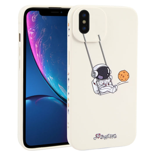 جراب هاتف TPU بنمط رائد فضاء متأرجح، مناسب لآيفون XS / X، وآيفون XR، وآيفون XS Max، وآيفون 8 Plus / 7 Plus