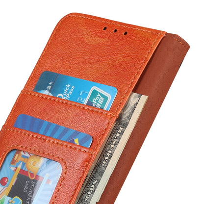 جراب جلدي من نسيج نابا، لهاتف iPhone 15
