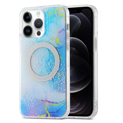 جراب هاتف IMD Marble Magsafe مزدوج الجوانب، لهاتف iPhone 12 Pro