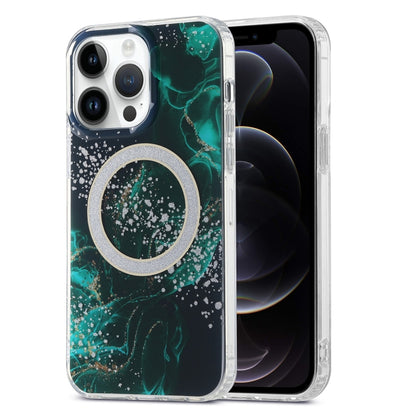 جراب هاتف IMD Marble Magsafe مزدوج الجوانب، لهاتف iPhone 12 Pro