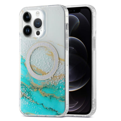 جراب هاتف IMD Marble Magsafe مزدوج الجوانب، لهاتف iPhone 12 Pro