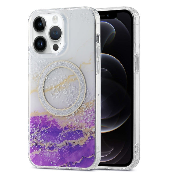 جراب هاتف IMD Marble Magsafe مزدوج الجوانب، لهاتف iPhone 12 Pro