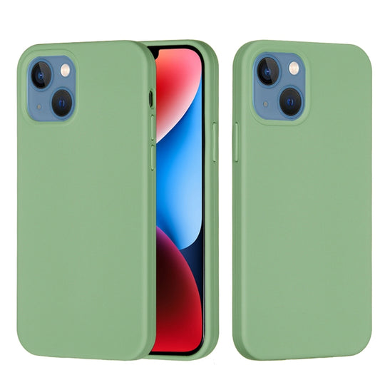 جراب هاتف سيليكون بلون سادة، لهاتف iPhone 15