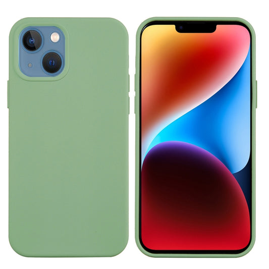 جراب هاتف سيليكون بلون سادة، لهاتف iPhone 15