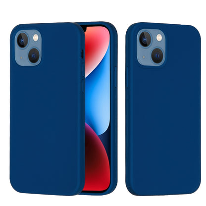 جراب هاتف سيليكون بلون سادة، لهاتف iPhone 15
