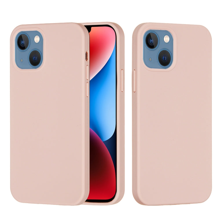 جراب هاتف سيليكون بلون سادة، لهاتف iPhone 15