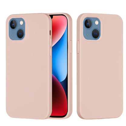 جراب هاتف سيليكون بلون سادة، لهاتف iPhone 15