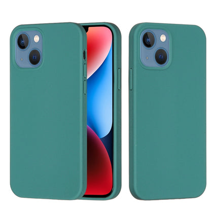 جراب هاتف سيليكون بلون سادة، لهاتف iPhone 15