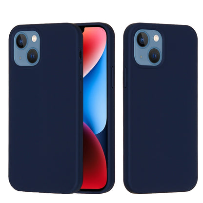 جراب هاتف سيليكون بلون سادة، لهاتف iPhone 15