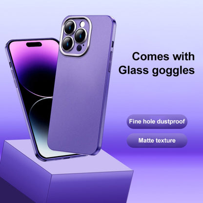 Frosted Metal Material Phone Case with Lens Protection, For iPhone 14, For iPhone 13 Pro Max, For iPhone 13 Pro, For iPhone 13, For iPhone 12, For iPhone 11