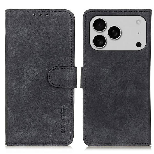 KHAZNEH Retro Texture Leather Phone Case, For iPhone 17 Pro Max, For iPhone 17 Pro, For iPhone 17, For iPhone 17 Air, iPhone 16e, For iPhone 16 Pro Max, For iPhone 16 Pro, For iPhone 16 Plus, For iPhone 16, For iPhone 15 Pro Max, For iPhone 15 Pro�����...