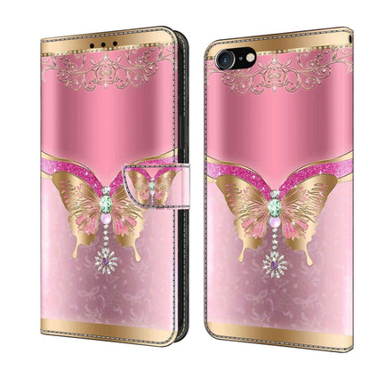 Crystal 3D Shockproof Protective Leather Phone Case, For iPhone 6 Plus / 7 Plus / 8 Plus, For iPhone 6 / 7