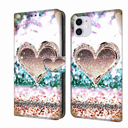 Crystal 3D Shockproof Protective Leather Phone Case, For iPhone 11 Pro Max, For iPhone 11