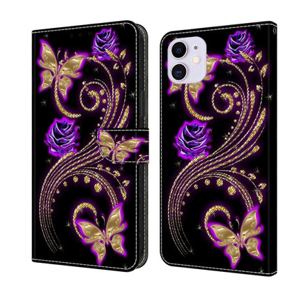 Crystal 3D Shockproof Protective Leather Phone Case, For iPhone 11 Pro Max, For iPhone 11