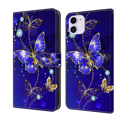 Crystal 3D Shockproof Protective Leather Phone Case, For iPhone 11 Pro Max, For iPhone 11