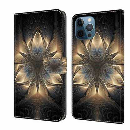 Crystal 3D Shockproof Protective Leather Phone Case, For iPhone 12 Pro Max / 13 Pro Max, For iPhone 13 Pro