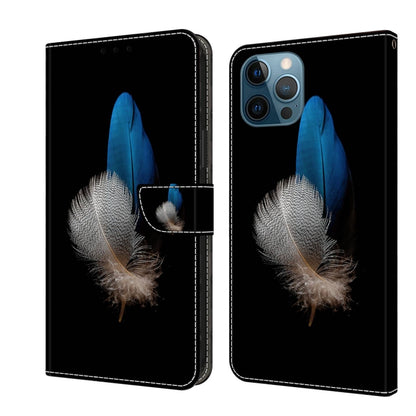 Crystal 3D Shockproof Protective Leather Phone Case, For iPhone 12 Pro Max / 13 Pro Max, For iPhone 13 Pro