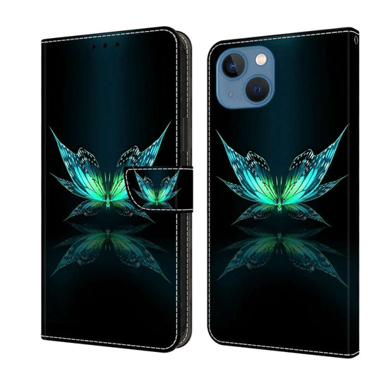 Crystal 3D Shockproof Protective Leather Phone Case, For iPhone 13 / 14, For iPhone 15 Pro