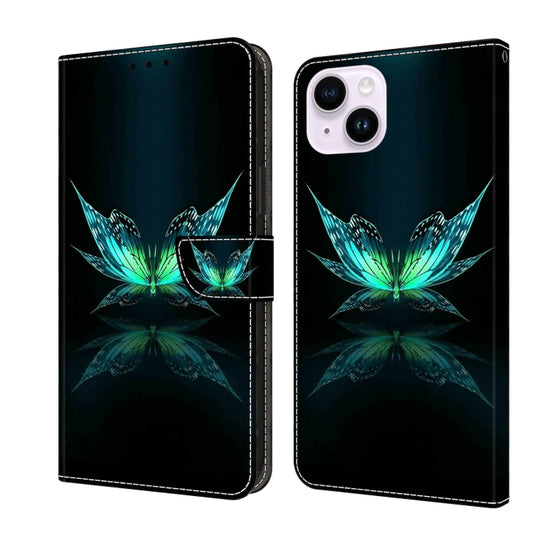 Crystal 3D Shockproof Protective Leather Phone Case, For iPhone 14 Plus, For iPhone 15 Pro Max
