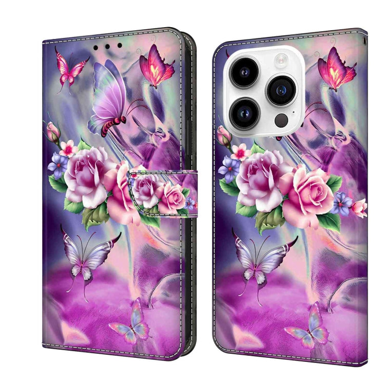 Crystal 3D Shockproof Protective Leather Phone Case, For iPhone 15 Plus, For iPhone 14 Pro