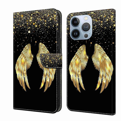 Crystal 3D Shockproof Protective Leather Phone Case, For iPhone 14 Pro Max, For iPhone 15