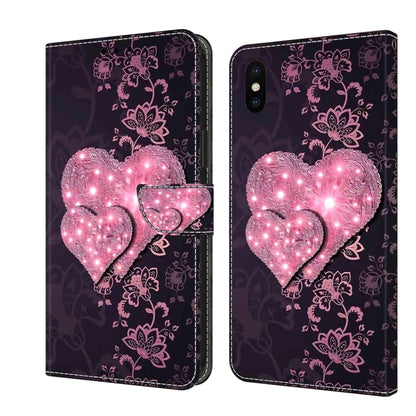 Crystal 3D Shockproof Protective Leather Phone Case, For iPhone 11 Pro, For iPhone X / XS