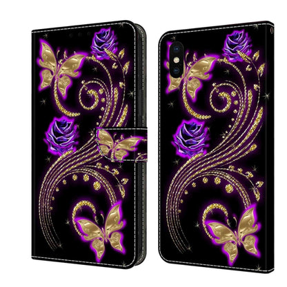 Crystal 3D Shockproof Protective Leather Phone Case, For iPhone 11 Pro, For iPhone X / XS