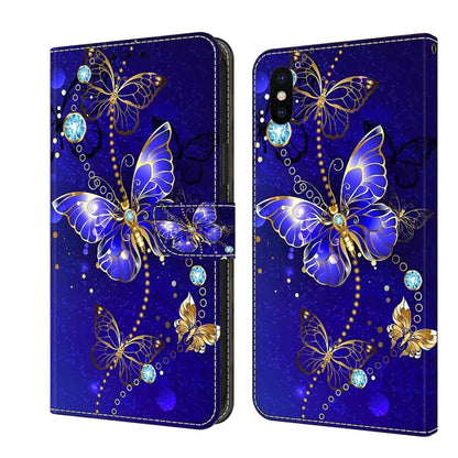 Crystal 3D Shockproof Protective Leather Phone Case, For iPhone 11 Pro, For iPhone X / XS