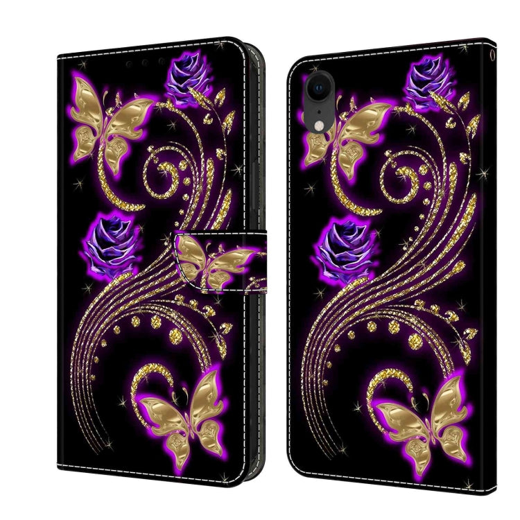 Crystal 3D Shockproof Protective Leather Phone Case, For iPhone XR, For iPhone XS Max
