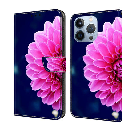 Crystal 3D Shockproof Protective Leather Phone Case, For iPhone 14 Plus, For iPhone 15 Pro Max