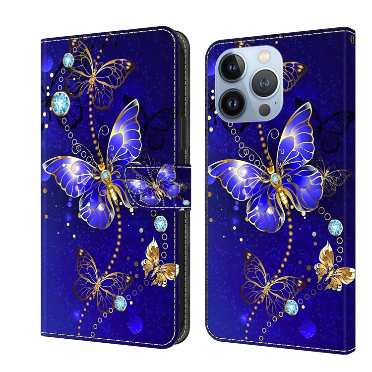 Crystal 3D Shockproof Protective Leather Phone Case, For iPhone 14 Plus, For iPhone 15 Pro Max