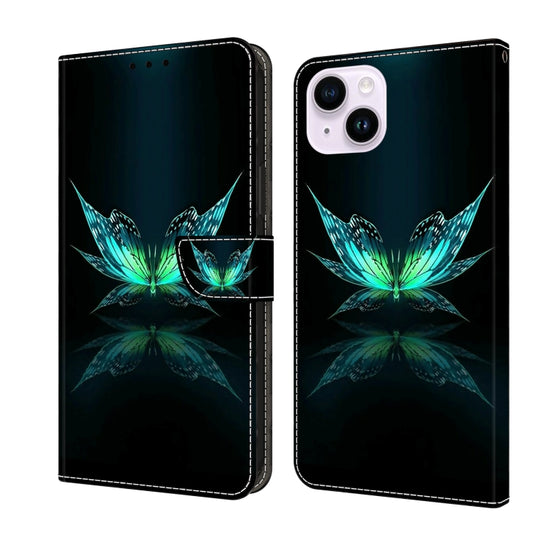Crystal 3D Shockproof Protective Leather Phone Case, For iPhone 15 Plus, For iPhone 14 Pro