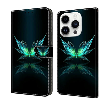 Crystal 3D Shockproof Protective Leather Phone Case, For iPhone 15 Pro, For iPhone 13 / 14