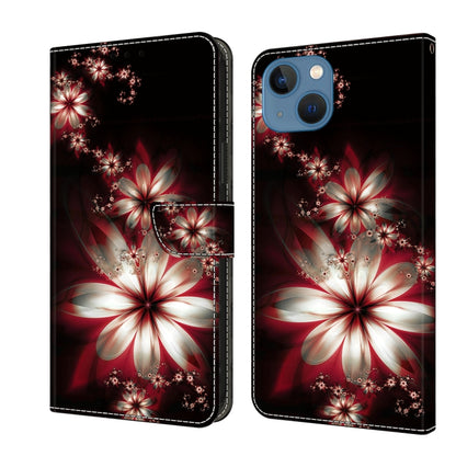 Crystal 3D Shockproof Protective Leather Phone Case, For iPhone 14 Pro Max, For iPhone 15