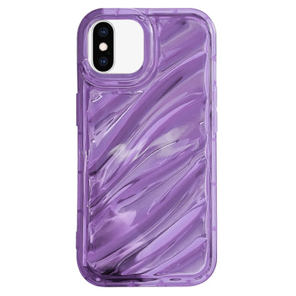 جراب هاتف TPU بموجات الترتر بالليزر، مناسب لآيفون 11، وآيفون 11 برو، وآيفون X / XS، وآيفون XR، وآيفون XS Max، وآيفون 8 بلس / 7 بلس