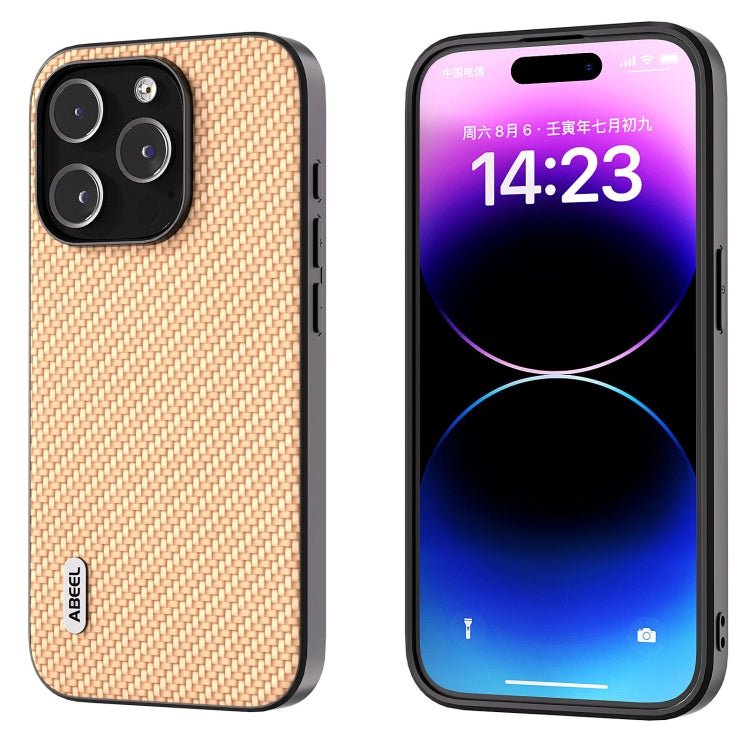 ABEEL Carbon Fiber Texture Protective Phone Case, For iPhone 15 Pro Max, For iPhone 15 Pro, For iPhone 14 Pro, For iPhone 15 Plus, For iPhone 15, For iPhone 14 Pro Max