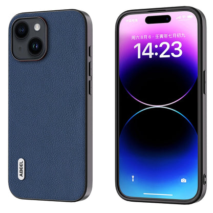 ABEEL Genuine Leather + PC Litchi Texture Phone Case, For iPhone 16 Pro Max, For iPhone 16 Pro, For iPhone 16 Plus, For iPhone 16, For iPhone 15 Pro Max, For iPhone 15 Pro, For iPhone 15 Plus, For iPhone 15, For iPhone 14 Plus, For iPhone 14�����������...