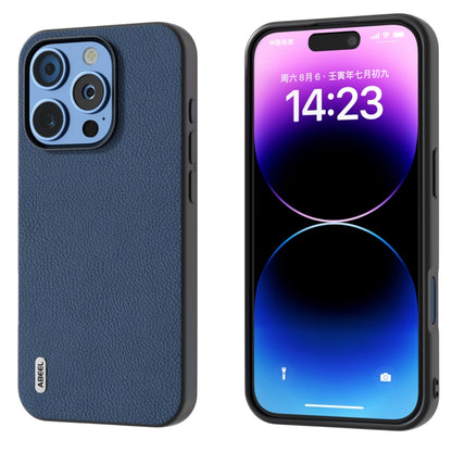 ABEEL Genuine Leather + PC Litchi Texture Phone Case, For iPhone 16 Pro Max, For iPhone 16 Pro, For iPhone 16 Plus, For iPhone 16, For iPhone 15 Pro Max, For iPhone 15 Pro, For iPhone 15 Plus, For iPhone 15, For iPhone 14 Plus, For iPhone 14�����������...