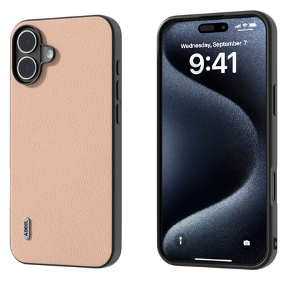 ABEEL Genuine Leather + PC Litchi Texture Phone Case, For iPhone 16 Pro Max, For iPhone 16 Pro, For iPhone 16 Plus, For iPhone 16, For iPhone 15 Pro Max, For iPhone 15 Pro, For iPhone 15 Plus, For iPhone 15, For iPhone 14 Plus, For iPhone 14�����������...